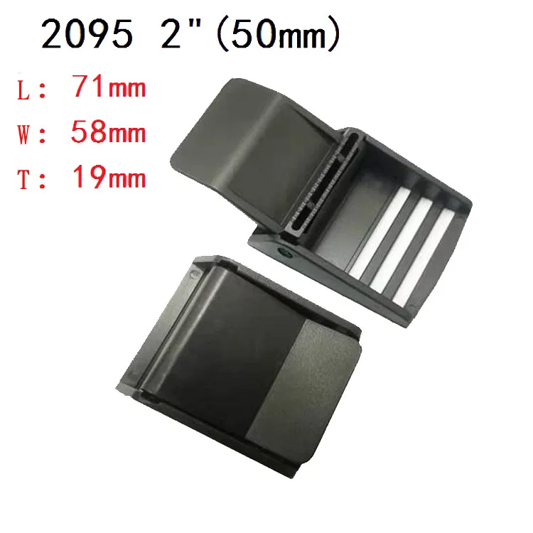 Customized logo Plastic 10-50mm webbing clip spring press adjustment buckle Environmental pressure buckle