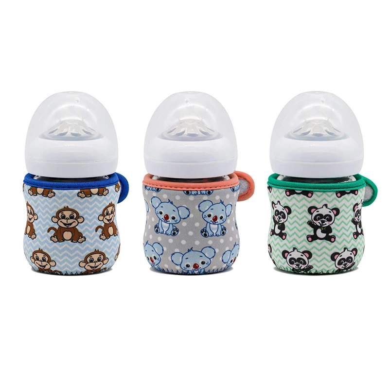 Wholesale 4oz/120ml Insulated Cartoon Cute Printing Neoprene Baby Bottle Sleeves For Philips Avent Glass Baby Bottle