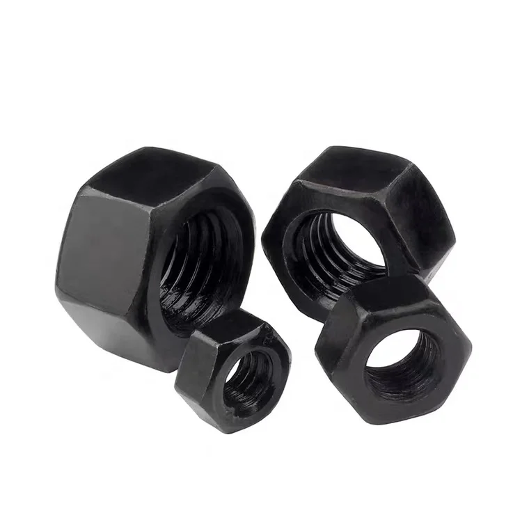 SAE UNC black класс 5 DIN934 термообработка высокопрочные шестигранные гайки