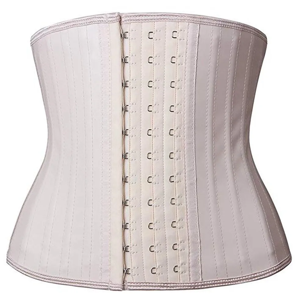 24cm Women Waist Trainer Slimming Corset Underbust 25 Steel Bones Waist Control Corsets and Bustiers Sexy Women Latex Corsets