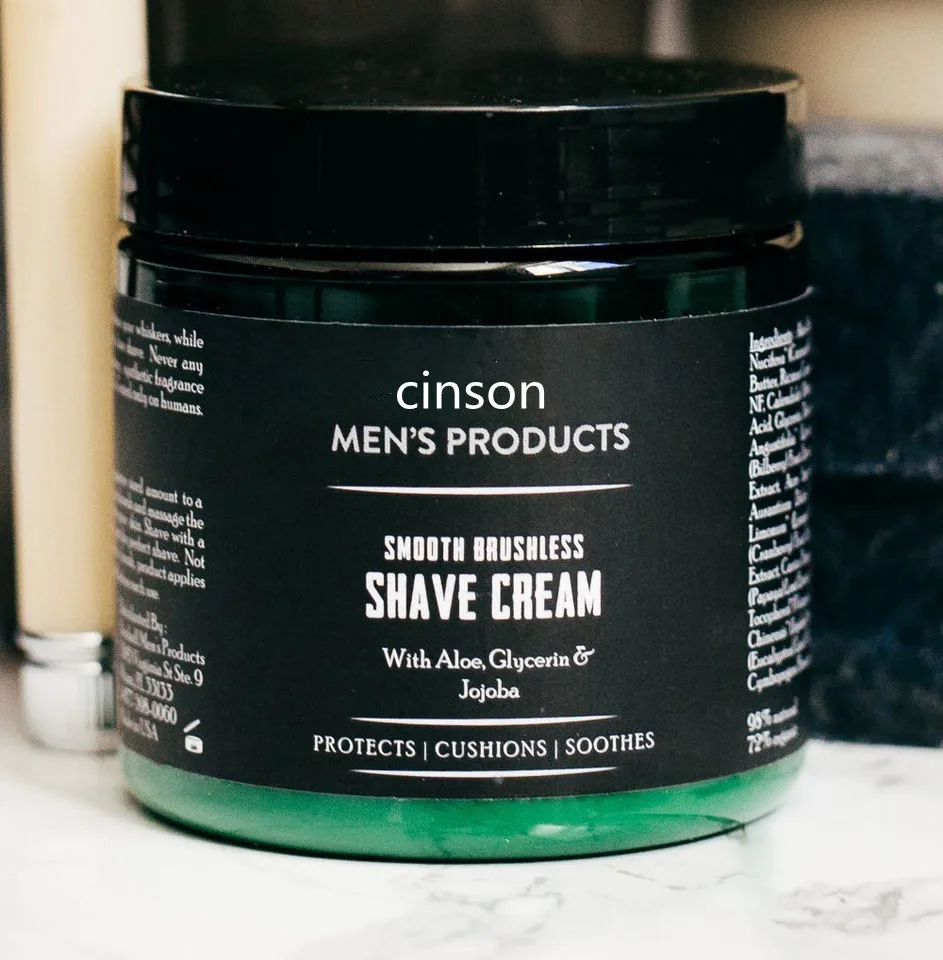 Фирменный лосьон для бритья с органическим алоэ вера, Мужской гладкий бесщеточный Гель для бритья бороды, крем для бритья