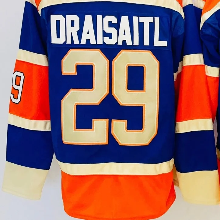 Ready to Ship Edmonton Leon Draisaitl Royal 2023 Heritage Classic Best Quality Stitched Hockey Jersey
