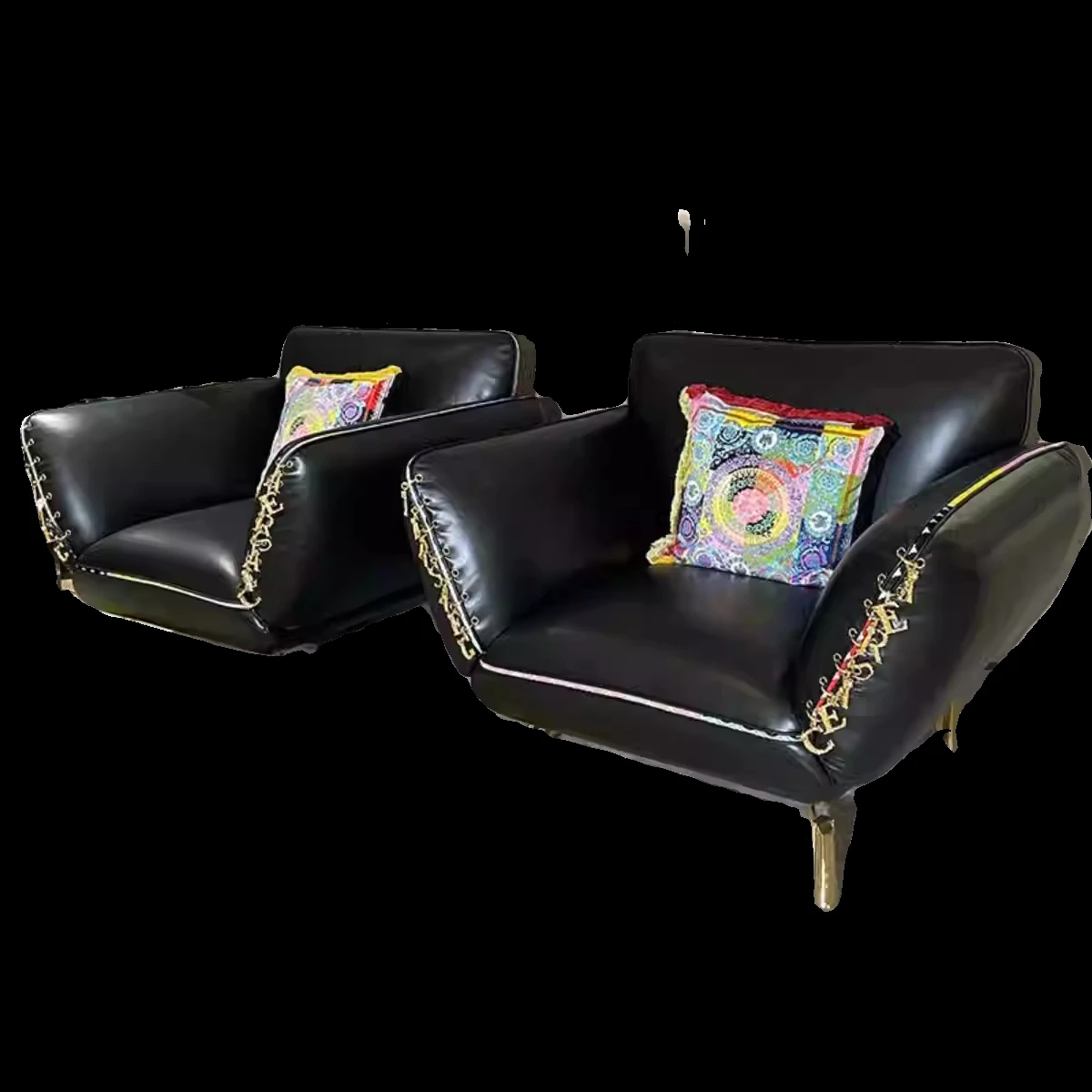 Furnistyle Hot Sale Popular New Design Versaces Rhapsdy Sofa Luxury Modern Sofa Set Furniture Living Room Luxury Sofa