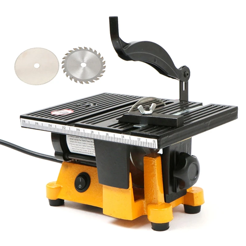 60W Multifunction Mini Bench Saw for Cutting Wood Copper Aluminium Mini Table Saw Mini Cutting Machine DIY Model Cutting
