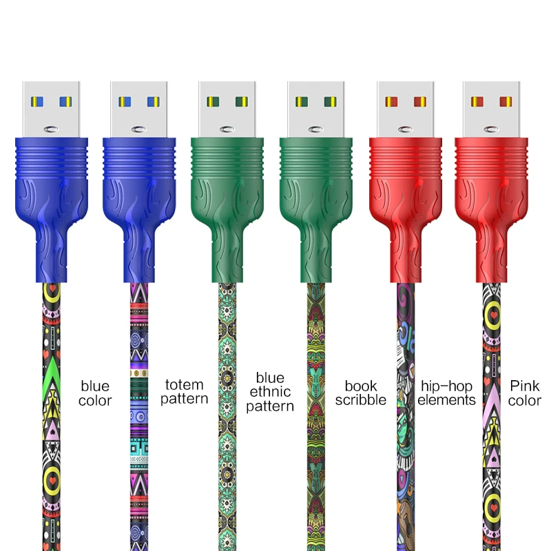 KAKUSIGA Boxed Data Cable 3.2A 1M Fast Charging Cable Colorful Support High-speed Transmission