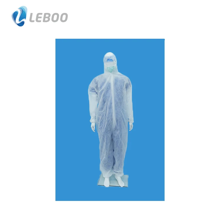 Leboo hot selling hospital disposable medical coveralls for moisture proof Anti bacteria type cover all white