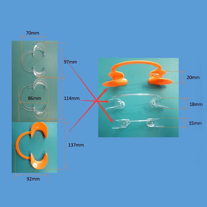 Multi-Purpose Dental Teeth Whitening Accessories C-Shape Wholesale Dental Cheek Retractor Teeth Whitening Mouth Opener Device