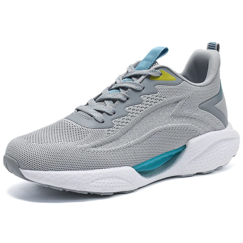 2022 Latest Men Fly Woven Sneakers Big Size 39-48 Lightweight Jogging Custom Running Casual Shoes OEM Manufacturer Low MOQ