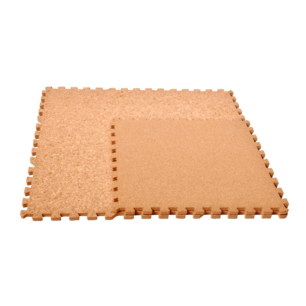 Floor Protection Interlocking Mat 6/12/18 Pcs Cork Floor Mats Tiles 30cm For Kids Exercise Fitness Outdoor Floor Covering