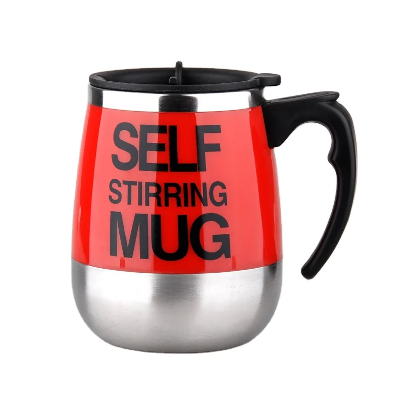Stainless Lazy Auto Self Stirring Mug Mixing Coffee Cup  Custom Logo Office Home Use
