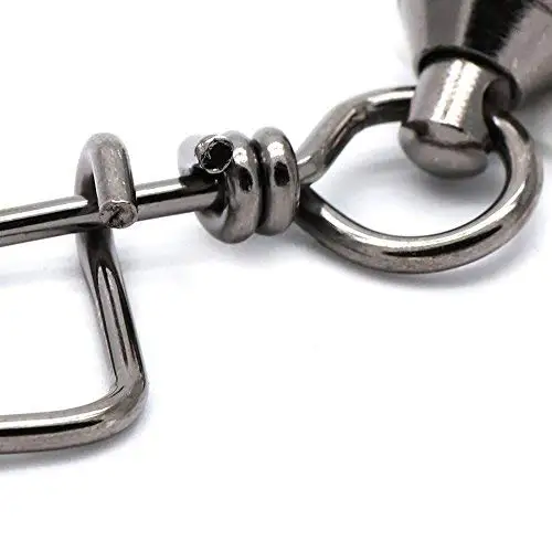 TOPIND Wholesale Black Nickel Ball Bearing Swivel with Coastlock Snap