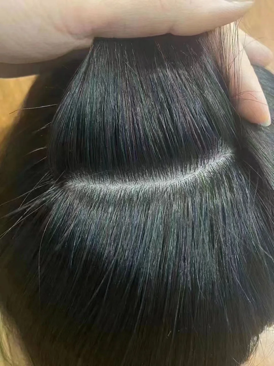 Cheap Natural Natural Silk Base Hair Wig Piece Supplier for Men