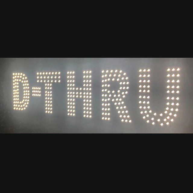 Manufacturer Design Custom 3D Advertising Letter Transparent Flexible Led Sign Board For Store Business
