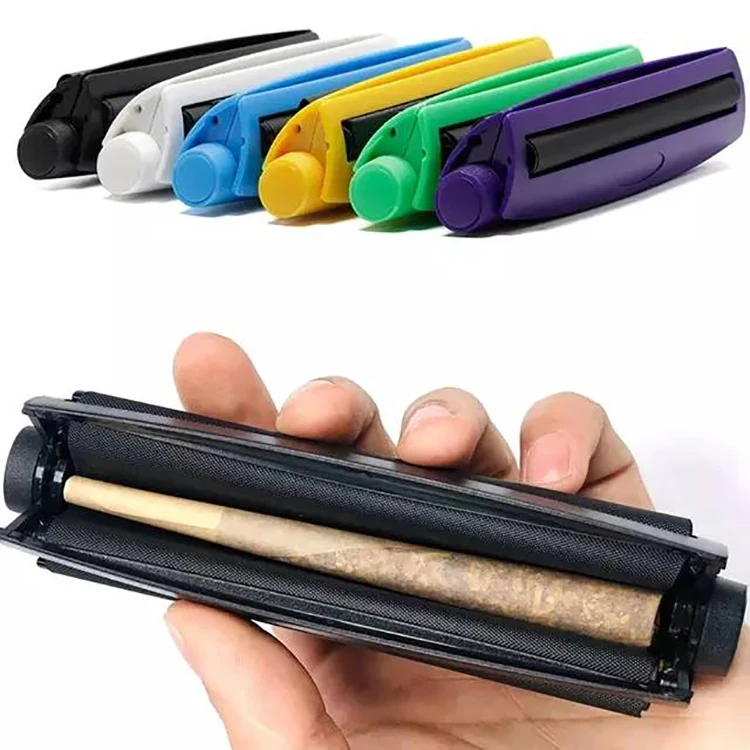 110mm Manual Cigar Roller Tapered Plastic Cigar Device Machine Smoking Rolling DIY Cigar Tools