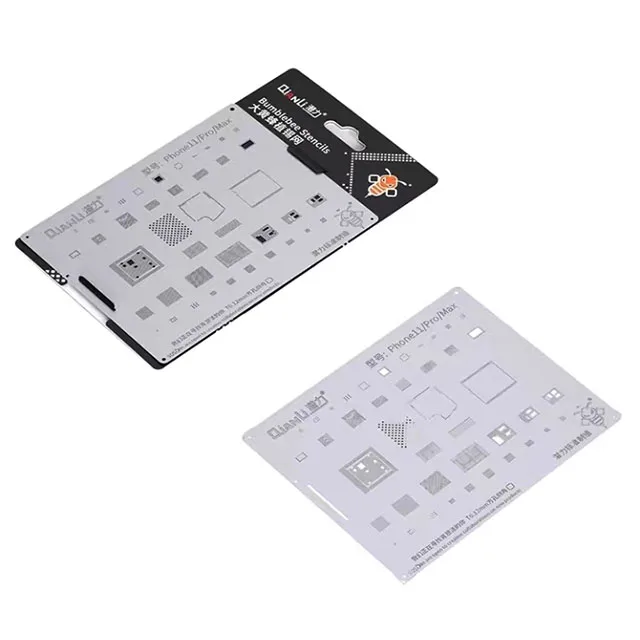 Qianli BGA Reballing Stencil for iPhone 13 12 11 Pro Max XS XR X 8 7 6S 6 IC Chip CPU Tin Planting Soldering Template