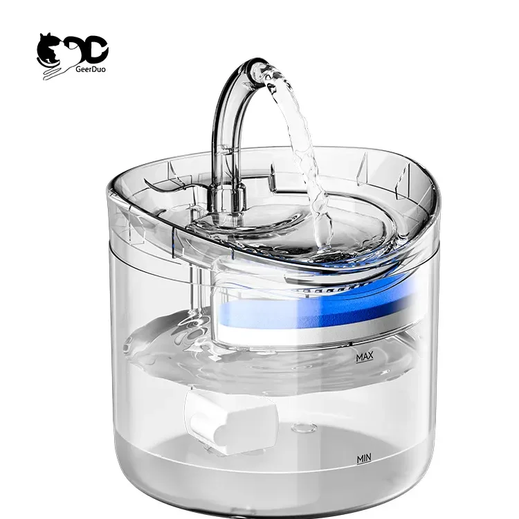 GeerDuo 2L Automatic Transparent Unique Design Triple Purification Infrared Sensor Function Pet Water Dispenser Water Fountain