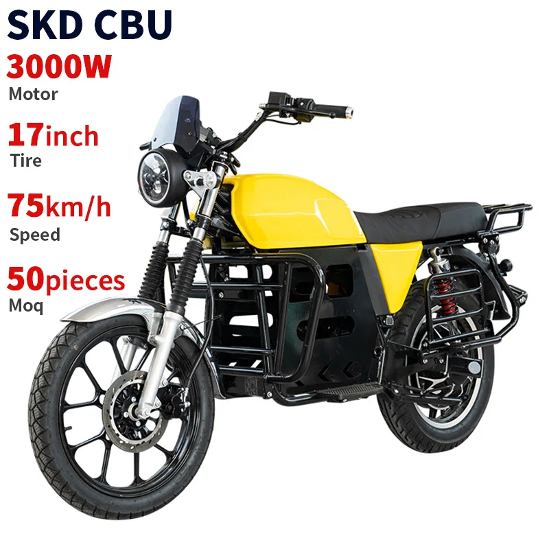 CKD SKD 18 inch tire electric racing motorbike 2500W 70km/h max speed 2 wheel adult electric motorcycle for adult from china