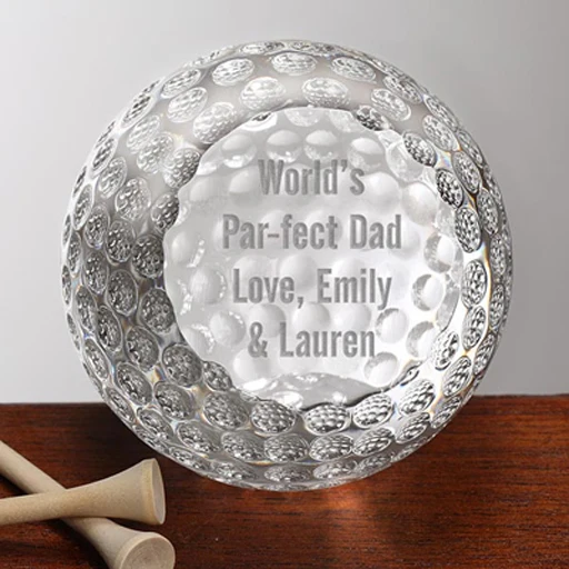 personalized crystal golf ball paperweight for game keepsake holiday souvenir gifts