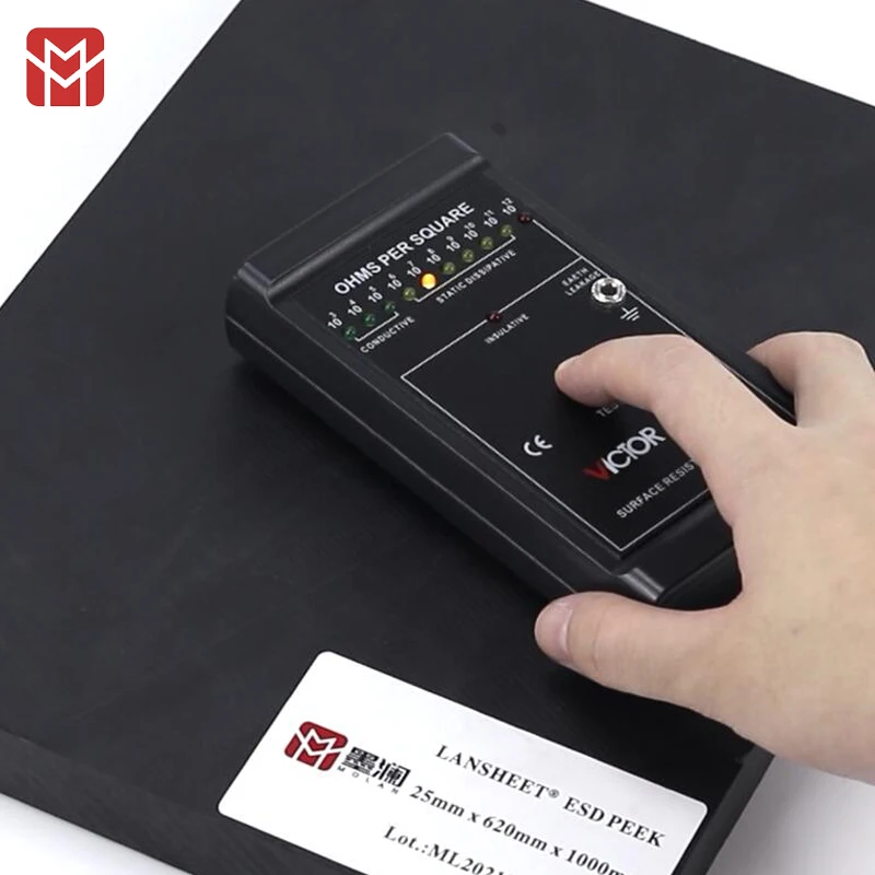 China Black Engineering Antistatic PEEK Sheet ESD Price