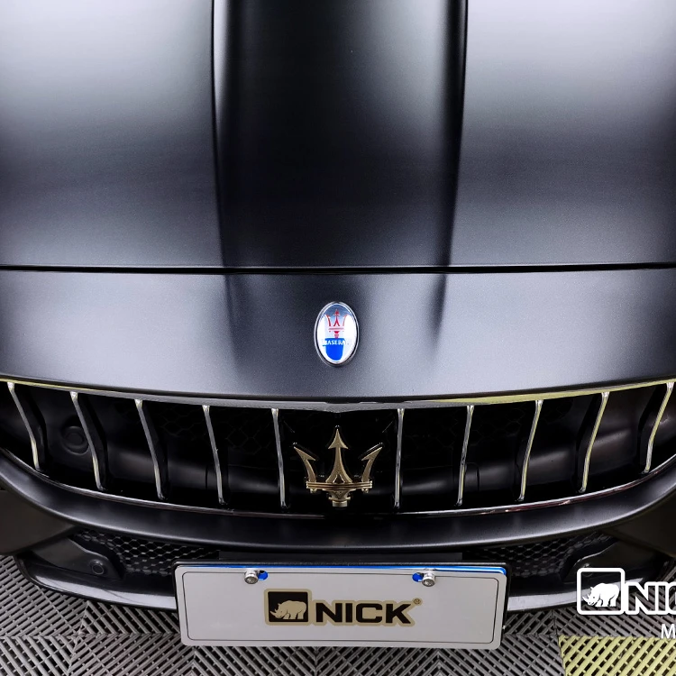 NICK Matte Polar Black Car Wrapping Vinyl Satin Black Vinyl Wrap Cool Style Car Styling