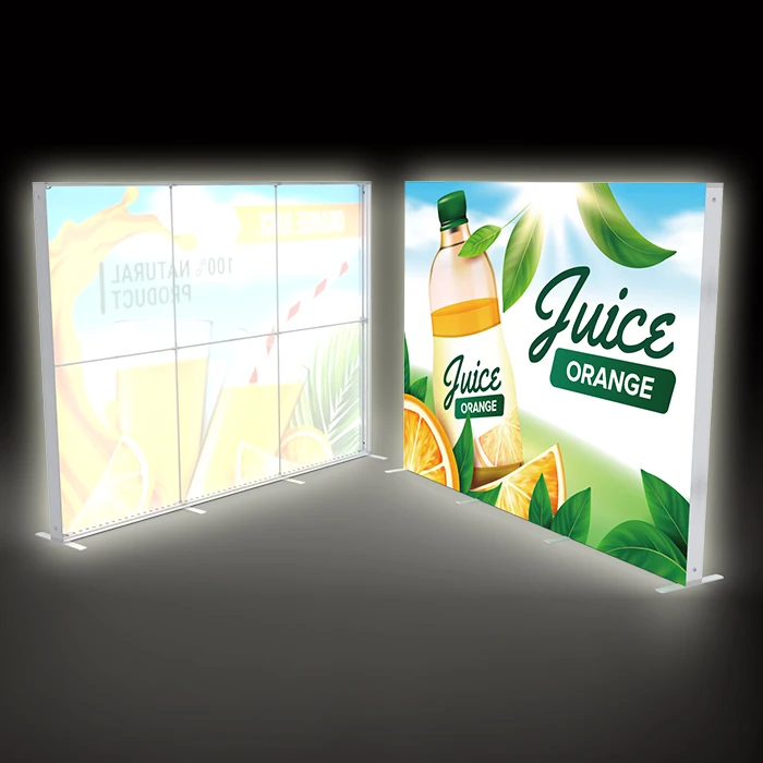 High quality advertising light box frameless LED light box advertising SEG pop up light box