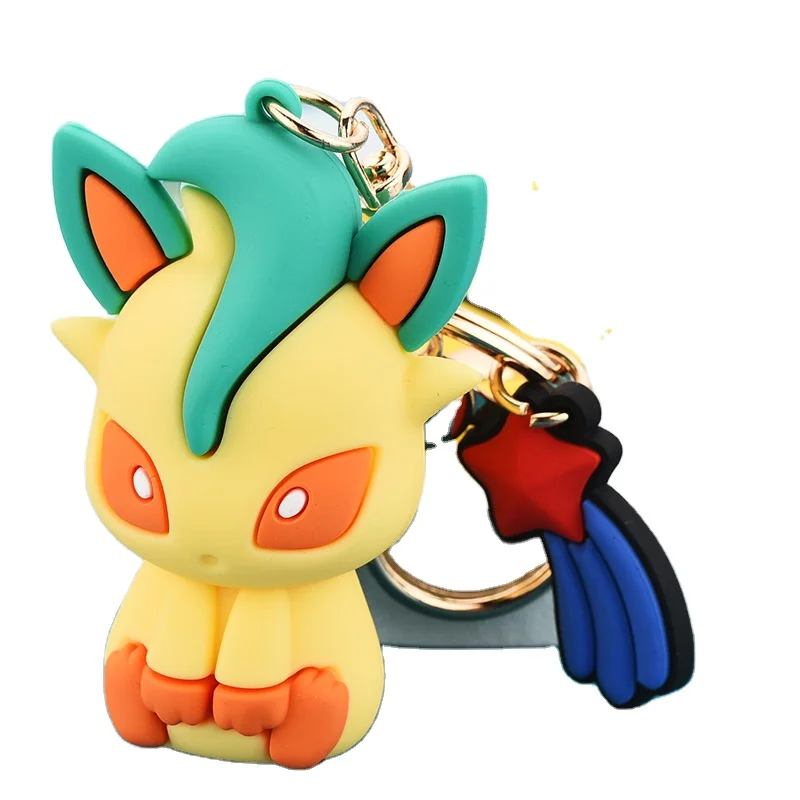 2021 New  Figures Cartoon Keychains Pendant Pokmon Anime Model Toys Girls Gifts New Year Female Key Chian Men