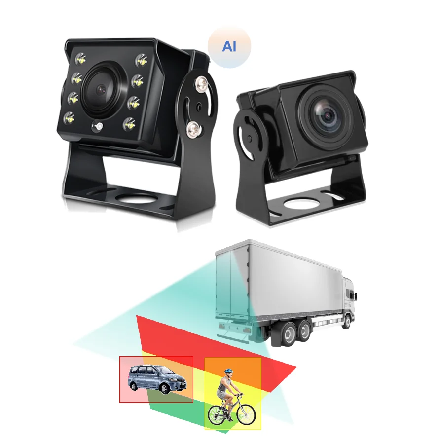 1080P Bus AHD Camera  BiBi Alarm Auto Smart AI Car camera Blind spot detection Rear View Bus Heavy duty Truck AI Camera