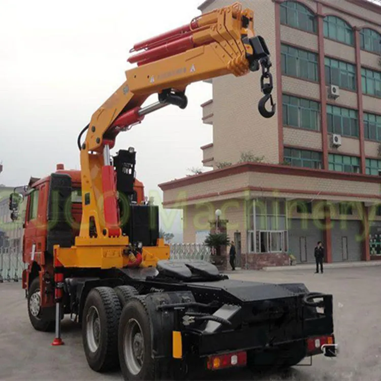 Hydraulic 30T Telescopic Knuckle Boom Truck Mounted Crane