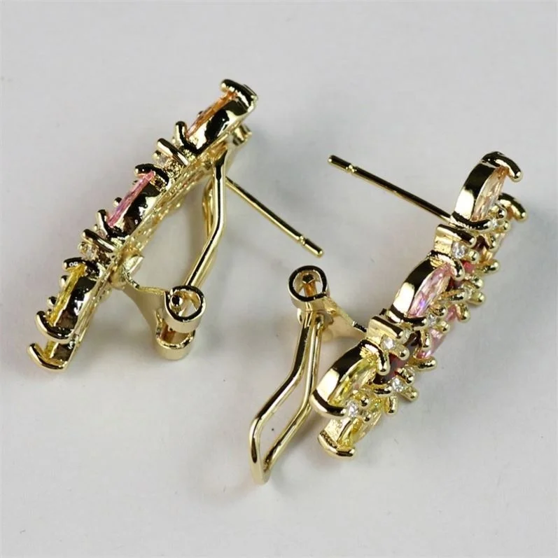  New Design Gold Jewelry 18k African Sets Color Crystal