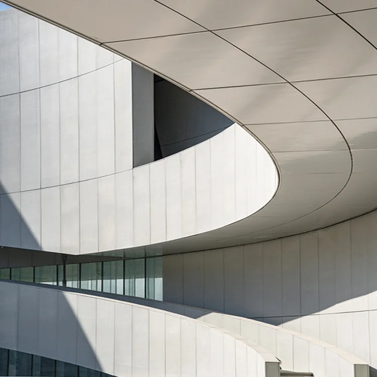 Hot Fashion Exterior Luxury Metal Curtain Wall Cladding For Commercial Building Decorative