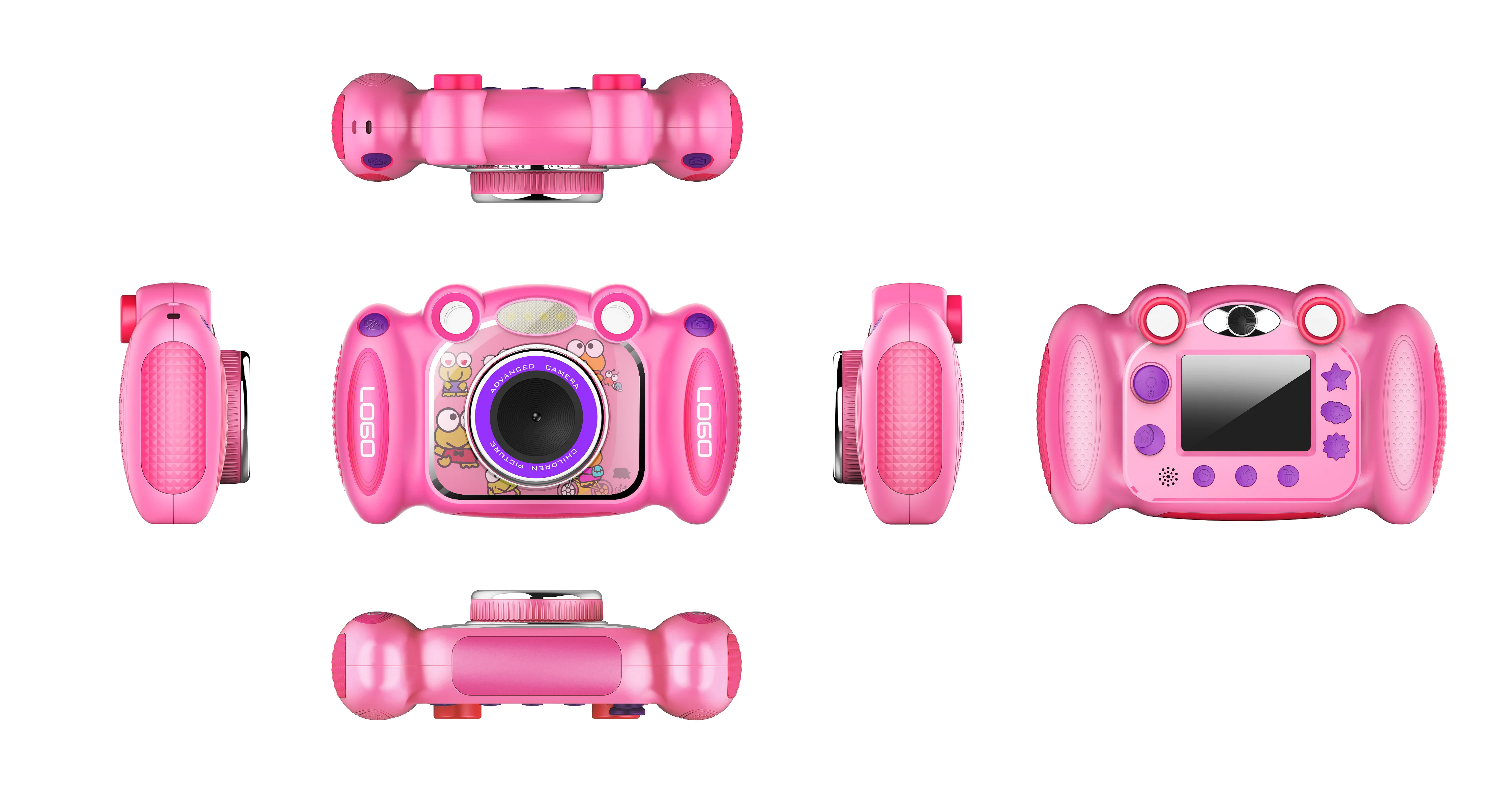 Dual Lens Smart Toddler  Digital Video Photo Toy Game Machine Selfie Camera  for Kids  Gift