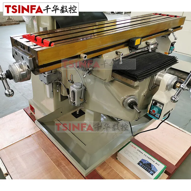 4H 4V X6325 vertical horizontal Turret Milling Machine for sale Universal Milling machine best price with DRO Shandong factory