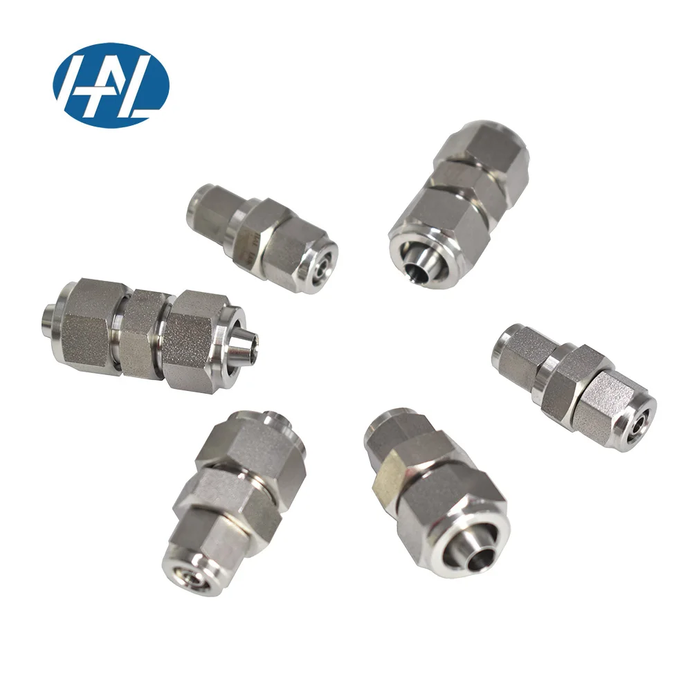 high quality stainless steel straight through fast twist connector