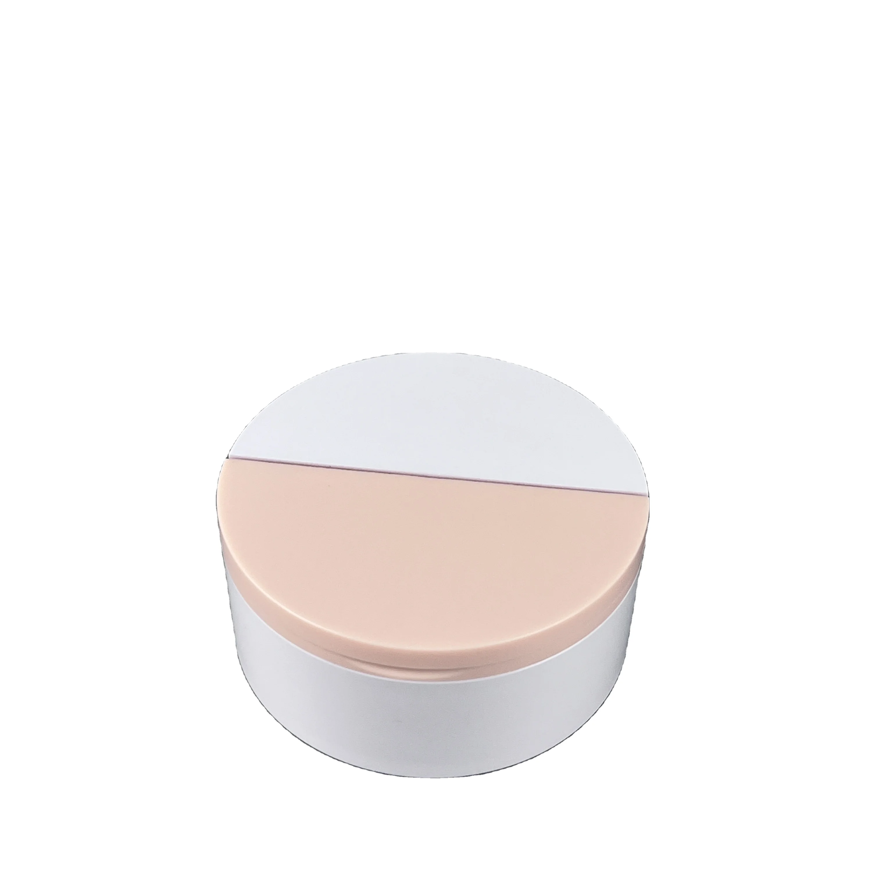 New design 50g face cream container with spoon, round abs cosmetic jar, skincare empty cream package manufacture