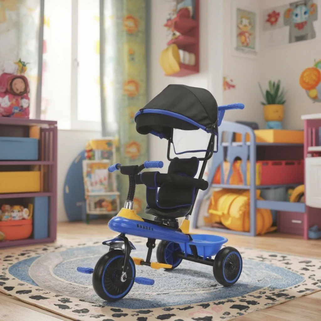 2024 wholesale sale twin child tricycle 2-8 year old Multifunctional and lightweight with pedals widen wheelbase baby tricycle