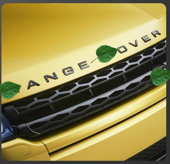 Hot Sale Car Body Sticker Front Rear Badge Emblem Sticker For Land Rover Discovery Range Rover Sport Black Label Car Hood Letter