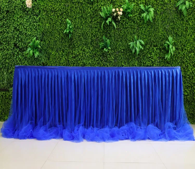 WHOLESALE 2020 fancy table skirt wedding decoration