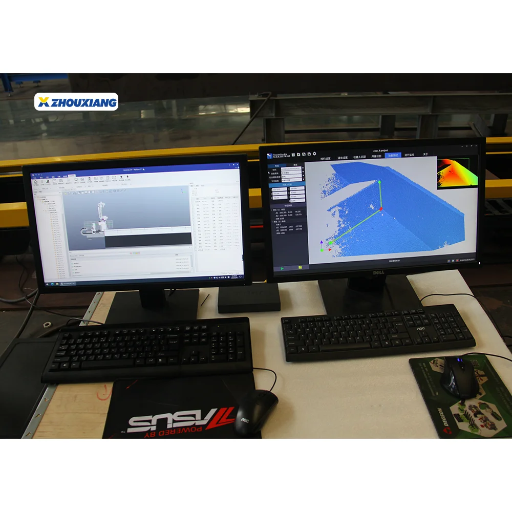 Automatic 6 Axis Industrial Robot Welding Arm Beam Robot Welding Line