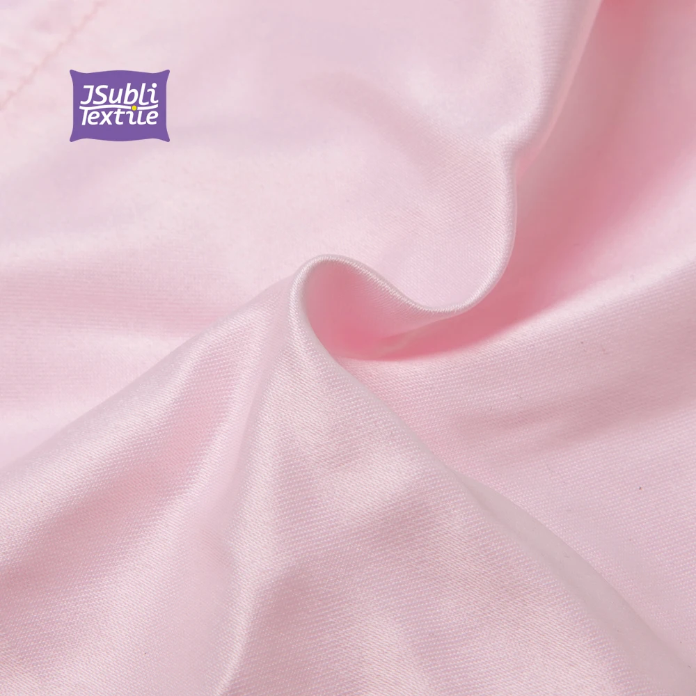 Wholesale custom logo Craft Sublimation 16*23cm Pink Satin Jewelry gift Cosmetic makeup bag drawstring