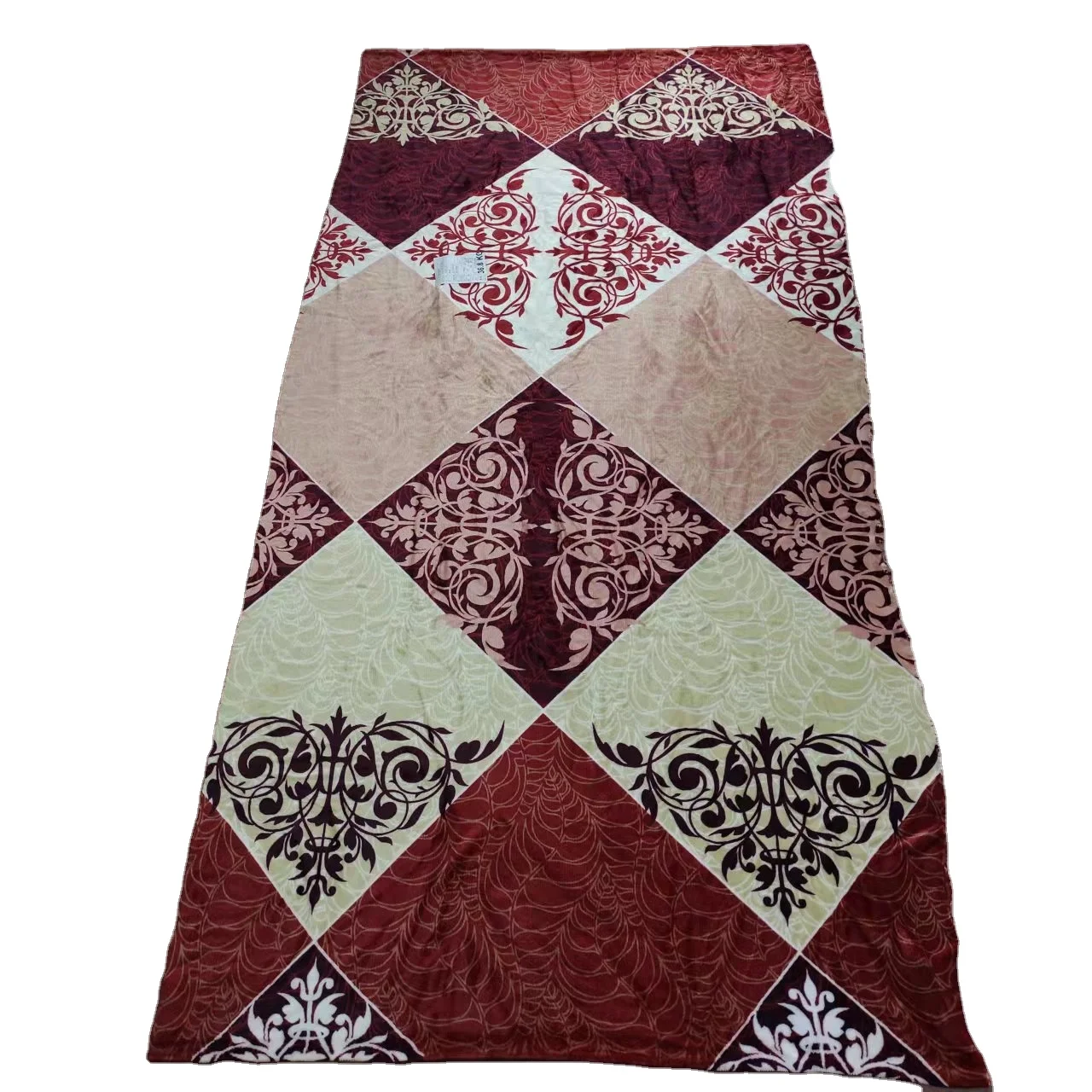 Buy Knitted Fabrics Online Sale Designer Logo Single-Sided Microfiber Printed Flannel Fabric