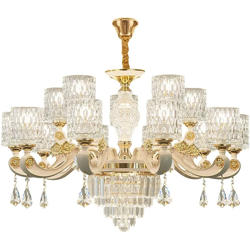 High Quality Zinc alloy Chandelier Modern Pendant Lamp K9 Crystal Indoor Hang Lighting For Home Hotel Restaurant Chandelier