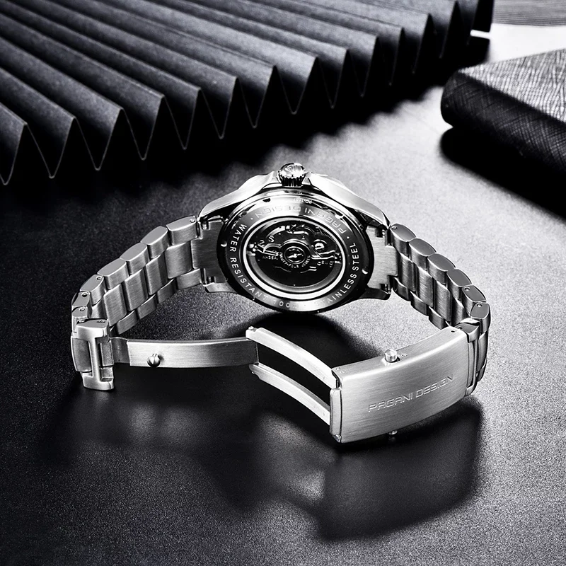 
2020 NEW PAGANI 1667 Curved Sapphire Glass Luxury Men Mechanical Automatic Watches Japan NH35 100M Waterproof Watch Dropshipping 