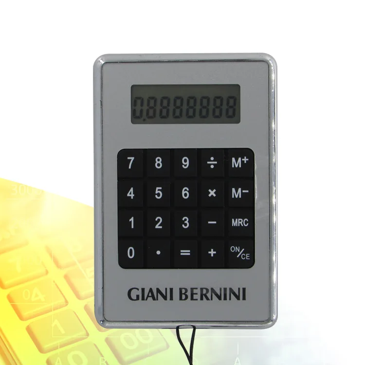 Электронные цифровые часы подарок 8-значный Карманный веревка калькулятор может держать визитные карточки