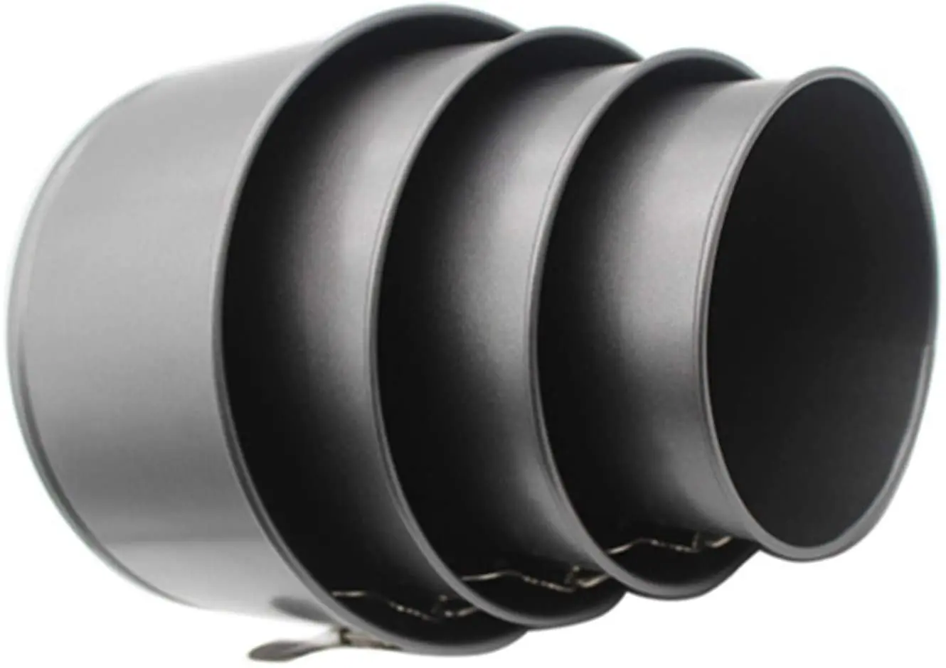 Nonstick Leakproof Springform Pan with Removable Bottom Small Tall Round Cheesecake Pan Set (12cm/14cm/16cm/18cm10.5cm)