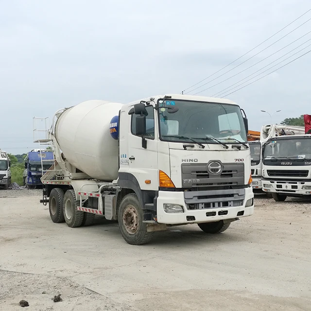  Бетономешалка HINO 700 б/у/левый руль 6X4 бетономешалка