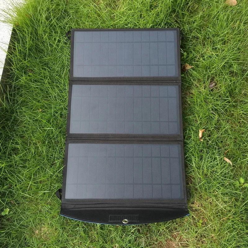 Outdoor Waterproof 28W Foldable Portable Solar Panel Power Phone Charger With Dual USB For Mobile Phone Power Bank Power Supply