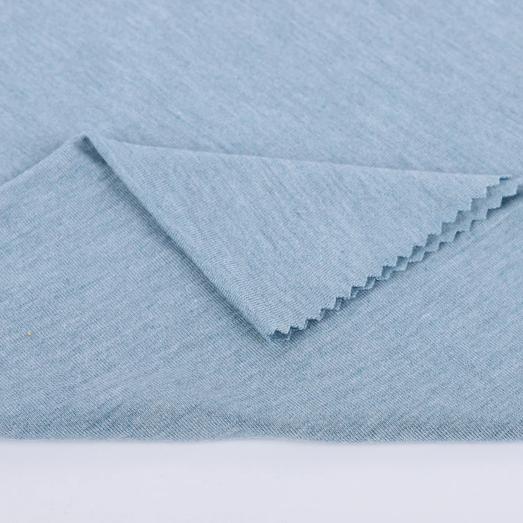 
Wholesale Customized Organic 67% Bamboo 29% Poly 4% Spandex Soft Solids Plain Eco Friendly Recycled Knitted Bamboo Jersey Fabric 