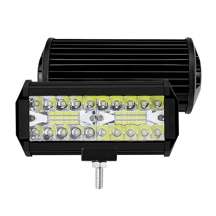 Car Light Accessories 120w Led Work Light 7 Inch Led Headlight 12v 24v Spotlight Led 4x4 Work Light for Truck Excavator SUV ATV
