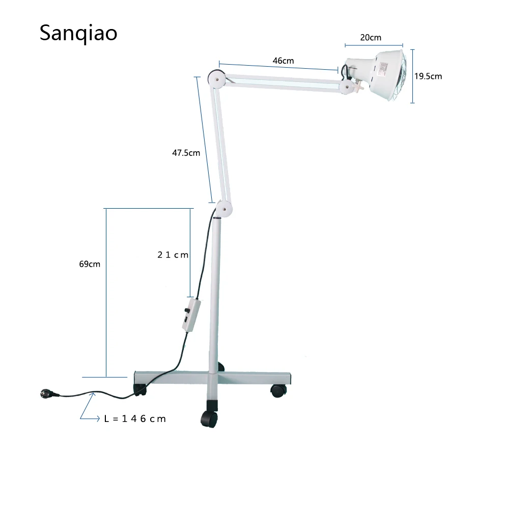 
Concise Home Medical Floor Lamp Medical Infrared Lamp Promotion List Medical Magnifying Glasses Magnify Lamp White 