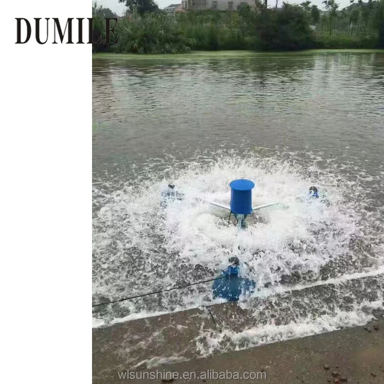 Farm Equipment Widely used Long-lasting 3 floating balls 2HP Three phase Fish pond farming Impeller aerator